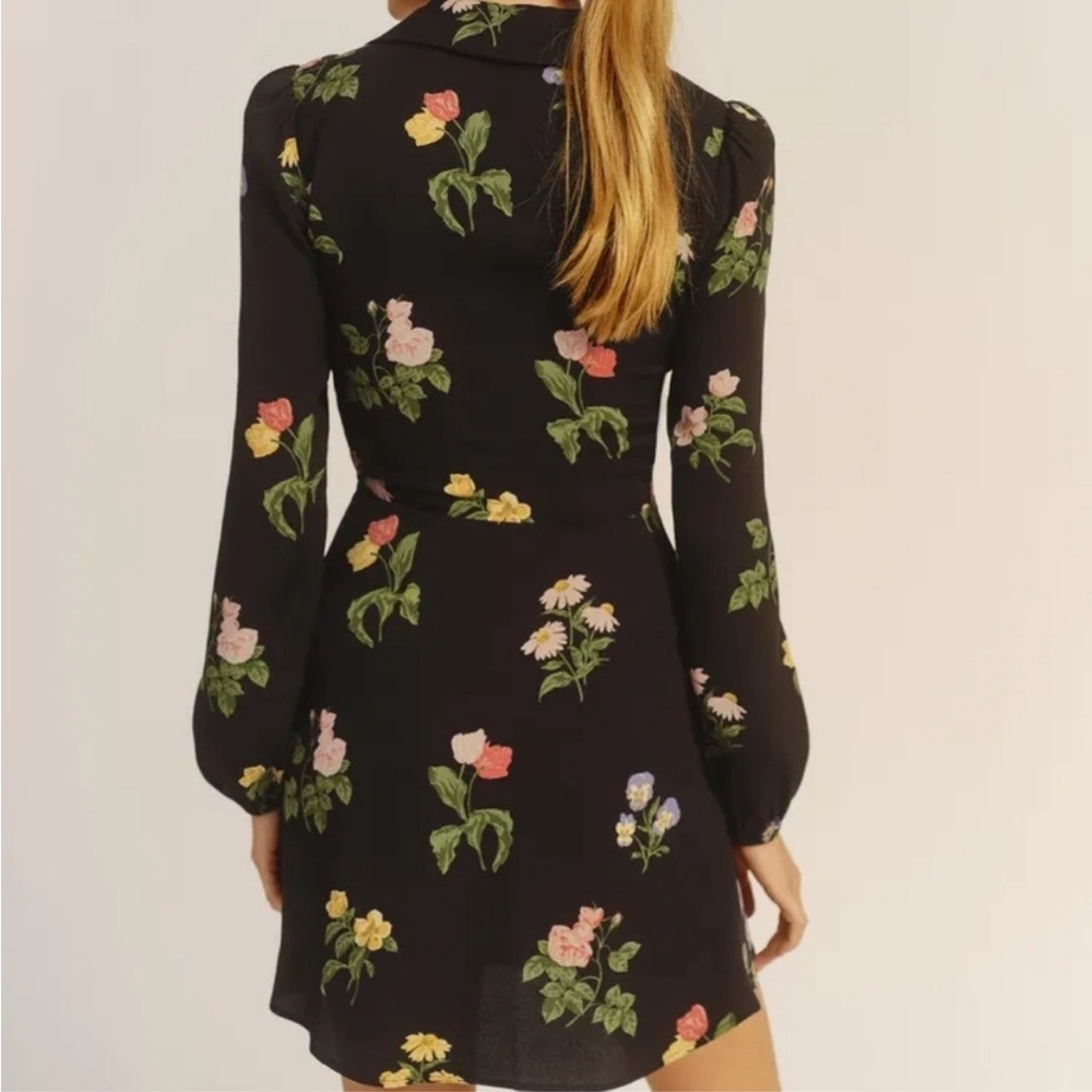 Reformation Will Mini Dress in Night Bloom - Picture 5 of 11